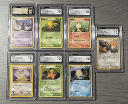 Lot Of 7 Graded Vintage Pokemon Cards TCG CGC 10 Pristine Gem Mint Jungle READ - Image 1