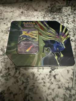 Pokemon TCG Azure Legends Tin - Xerneas Ex Foil Promo Card 5 TCG Packs Sealed - Image 1