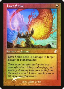 MTG FOIL Lava Spike - Time Spiral Remastered #347 - Image 1