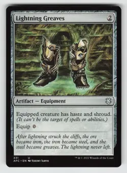 Lightning Greaves *Non-Foil* AFC 331 NM - Image 1