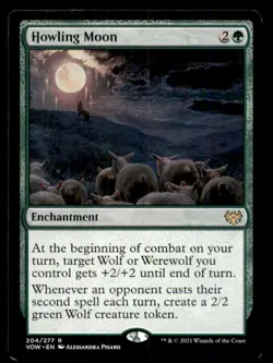 Howling Moon LP Light Play Innistrad: Crimson Vow MTG [11463] - Image 1