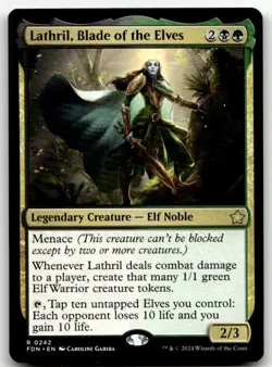 Lathril, Blade of the Elves R Foundations 242 NM - Image 1