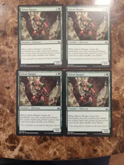 (4) Sylvan Ranger *PLAYSET* Modern Masters 2017 NM Magic the Gathering MTG - Image 1