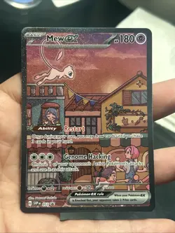 Pokemon TCG Scarlet & Violet Mew EX 2023 SVP 053 Black Star Promo Holo- NM - Image 1