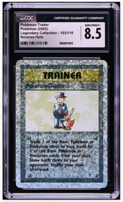 2002 😺 Pokemon Trainer 103/110 Legendary Collection Reverse Holo CGC-8.5 - Image 1