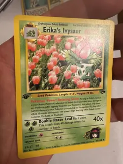 2000 Pokemon - 1st Edition Erika’s Ivysaur Non-Holo - Gym Challenge 41/132 WOTC - Image 4