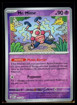 2023 Scarlet & Violet Series - Scarlet & Violet - 151 Mr. Mime Reverse Holo Rare - Image 1