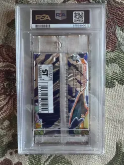 1996 Nintendo Pokemon Base Set Foil Pack Japanese 291 Yen PSA 8 - Image 2