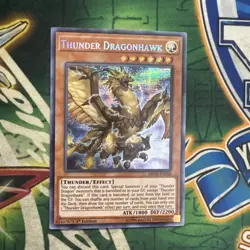 Yugioh! Thunder Dragonhawk MP19-EN168 Secret Rare 1st Edition NM - Image 1