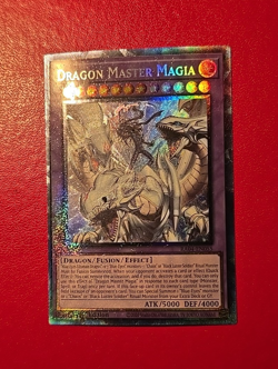 Yu-Gi-Oh! Dragon Master Magia RA04-EN055 Prismatic Ultimate Rare 1st Blue-Eyes - Image 1