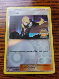 Cynthia - (Regional Championships) 119A/156 League & Championship Cards Reverse - Image 1