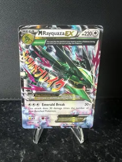 M Rayquaza EX 76/108 Classic Roaring Skies English Pokemon Card - Image 1