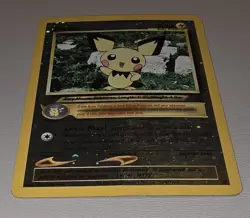 Pichu Black Star Promo #35 –WotC Pokemon Card – Reverse Holo League 2001–Vintage - Image 3