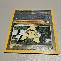 Pichu Black Star Promo #35 –WotC Pokemon Card – Reverse Holo League 2001–Vintage - Image 5