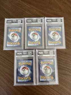 Lot Of 5 PSA 9 Hyper Rare Gold Pokemon Cards. Magma Basin, Dojo, Crystal Cave - Image 2