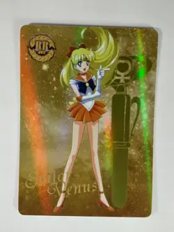 Sailor Venus Sailor Moon Gold RR Toei Animation Collectible Trading Card - Image 1