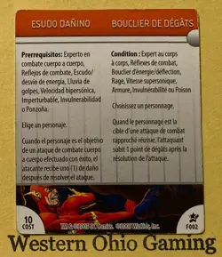 Heroclix Damage Shield #F002 Feat Card USED DC Legacy - Image 2