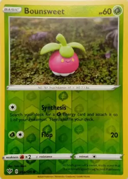 014/189 BOUNSWEET REVERSE HOLO DARKNESS ABLAZE POKEMON CARD - Image 1