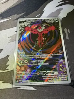 Pokemon Yveltal Illustration Rare Full Art Holo Card SV04: Paradox Rift 205/182 - Image 3