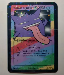 Pokederp BREAKOUT Shadowbud Holo 2/7 Gengar Pokemon Derpy Card 1st Ed - Image 1