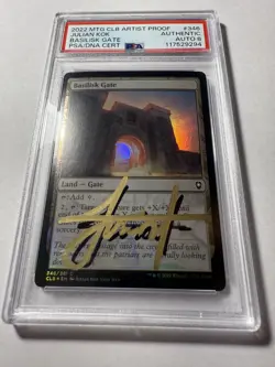 Basilisk Gate #346 Artist Proof CLB MTG PSA AUTO 8 PSA Authentic - Image 1