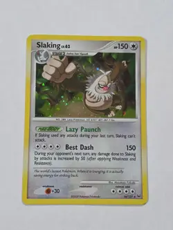 Slaking Lv. 62 Holo Card Platinum Base Set 16/127. LP Pokemon Card 2009 - Image 1