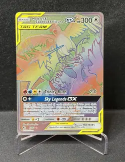 Pokemon Card TCG - Moltres & Zapdos & Articuno GX 69/68 Secret Rare Hidden Fates - Image 1