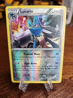 Lucario 63/124 Fates Collide Reverse Holo 2016 Pokemon TCG - Image 1