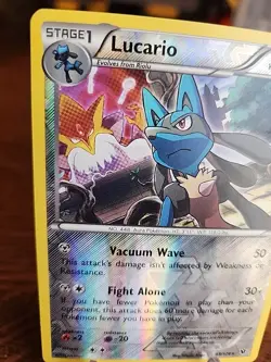 Lucario 63/124 Fates Collide Reverse Holo 2016 Pokemon TCG - Image 2