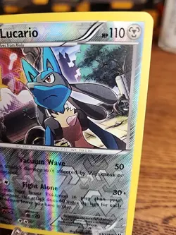 Lucario 63/124 Fates Collide Reverse Holo 2016 Pokemon TCG - Image 3