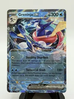 Pokemon TCG Scarlet & Violet Holo Greninja EX SVP 054 Black Star Promo - Image 1