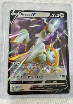 Arceus V 122/172 - Brilliant Stars Metal UPC Promo Ultra Rare Pokemon TCG NM/M - Image 1