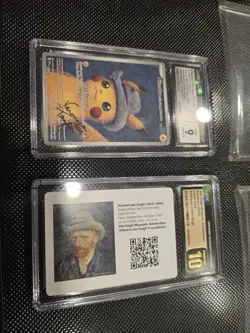 Pikachu Grey Felt Hat Pokemon Van Gogh Veronica Taylor Auto CGC 9 JSA 9 CGC 10 - Image 1