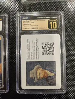 Pikachu Grey Felt Hat Pokemon Van Gogh Veronica Taylor Auto CGC 9 JSA 9 CGC 10 - Image 3