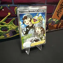 Pokemon Breeder's Nurturing (Full Art) 188/189 Swsh03 Darkness Ablaze Holo-NM - Image 2