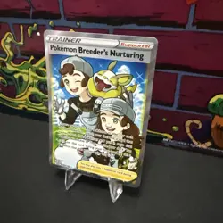 Pokemon Breeder's Nurturing (Full Art) 188/189 Swsh03 Darkness Ablaze Holo-NM - Image 3