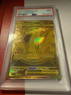 2025 POKEMON PFL EN-PHANTASMAL FLAMES MEGA HYPER RARE MEGA CHARIZARD X EX PSA 9 - Image 4