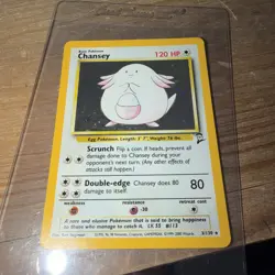 Pokemon TCG Chansey Base Set 2 3/130 Holo Rare Very Lightly Played - Image 1