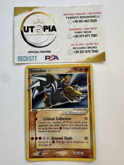 Pokemon Groudon 111/113 Gold Star Ex Delta Species -no Shining Charizard Crystal - Image 1