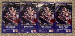 Lot Of 4x One Piece OP14 Sleeved Booster Packs - The Azure Sea’s Seven - English - Image 1