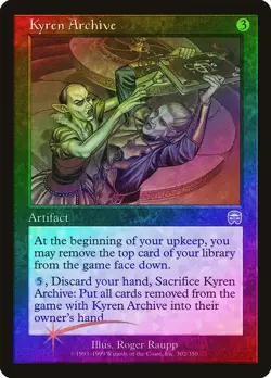 Kyren Archive FOIL Mercadian Masques NM Artifact Rare MAGIC MTG CARD ABUGames - Image 1