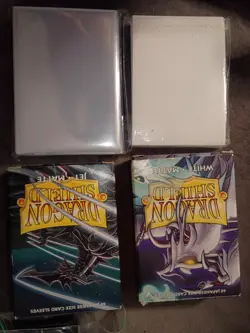Clear Black And White Sleeves For Pokemon Cards Or Sports Cards - Image 1