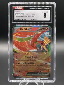 Pokemon TCG Ho-Oh EX Holo Rare Card 007/034 2023 CLC Classic Collection CGC 8 - Image 1