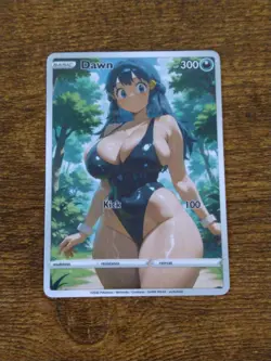Beautiful Waifu Card - Dawn Swim - Goddess ACG Custom DIY Fan Art Card - Image 1