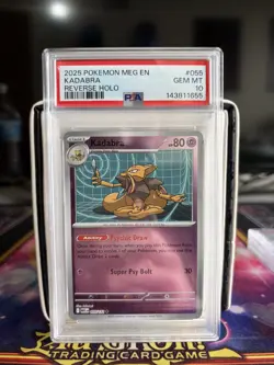 PSA 10 KADABRA REVERSE HOLO 055/132 MEGA EVOLUTIONS POKEMON CARD - Image 1