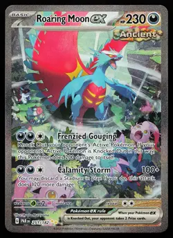 Roaring Moon ex 251/182 Special Illustration Rare Paradox Rift Pokemon Card - Image 1