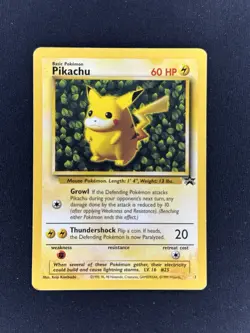 Pokemon Pikachu 25 Basic 60 HP WoTC 1999 English Promo Card - Image 1