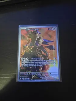 Pokemon TCG Card Zamazenta 201/182 Destined Rivals Illustration Rare Holo, NM - Image 1