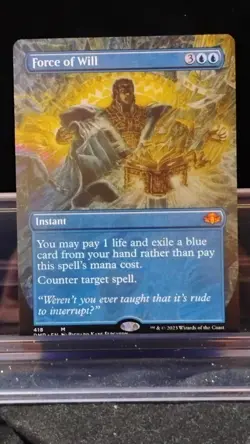 Force of Will (Borderless) Dominaria Remastered Regular - Image 1