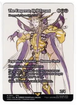 MTG The Emperor, Hell Tyrant -Yawgmoth, Thran Physician (Showcase) Final Fantasy - Image 1